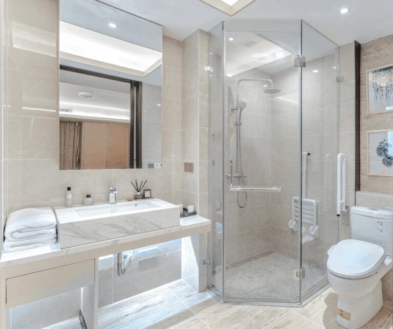 Deep bathroom cleaning service in a Calgary home